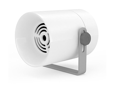 3d白色烟雾传感器免费模型