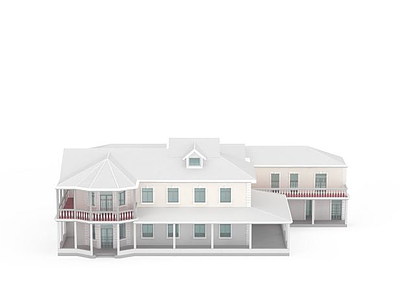 3d豪华别墅免费模型