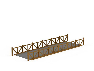 公园景观桥模型3d模型