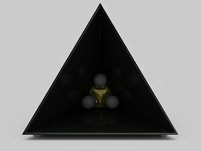 3d三角形吊灯免费模型