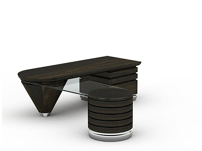 3d实木创意桌模型