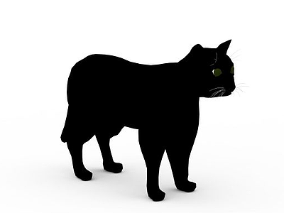 3d黑猫免费模型