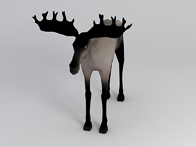 公驯鹿模型3d模型