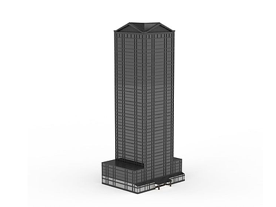 3d摩登商务楼模型