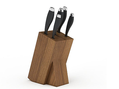 木质刀具盒模型3d模型