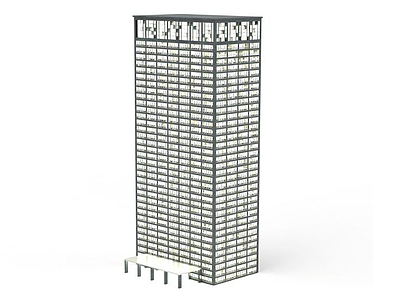 3d超高办公楼免费模型