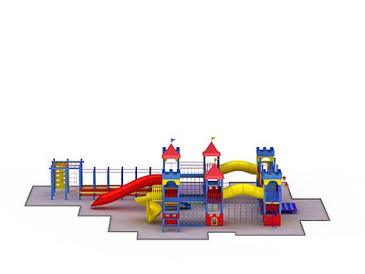 儿童淘气堡设备模型3d模型