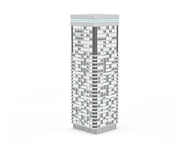 3d商务楼夜景模型