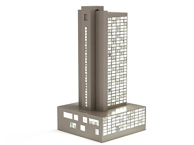3d摩登大楼模型