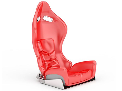 红色座椅模型3d模型