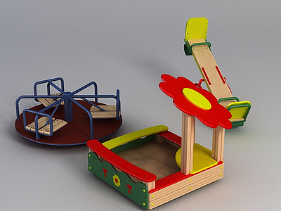 公园儿童设施模型3d模型