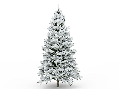 3d冬日松树模型