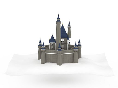 欧式城堡模型3d模型