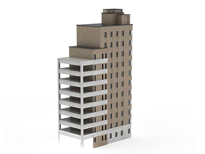 3d老式建筑模型