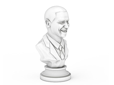 奥巴马总统雕像模型3d模型