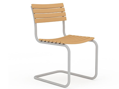 3d木制椅子模型