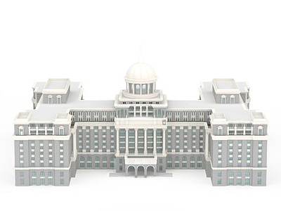 欧式大厦模型3d模型