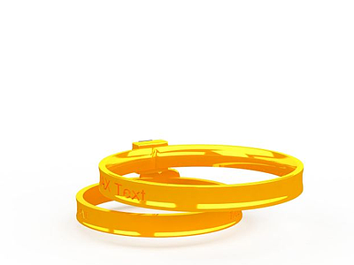 3d黄金戒指免费模型