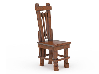 木制椅子模型3d模型