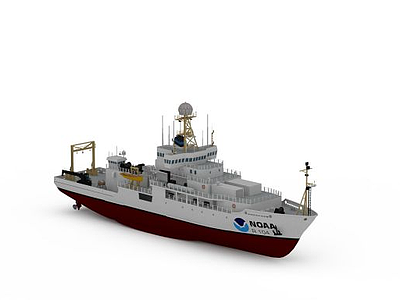 捕捞渔船模型3d模型