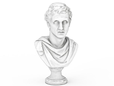 罗马多德高雕像模型3d模型