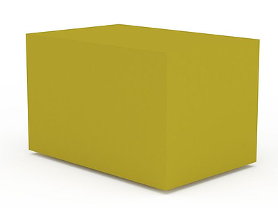 3d黄色箱子免费模型
