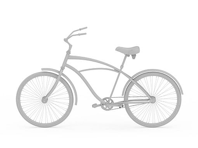 现代自行车模型3d模型
