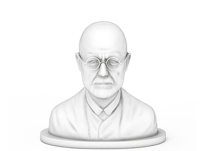 西格蒙德弗洛伊德雕像模型3d模型