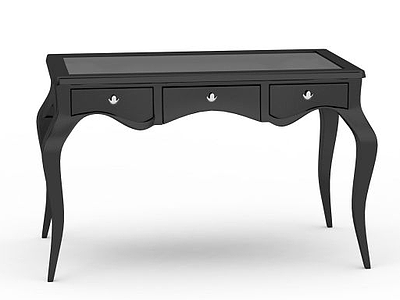 中式木质桌子模型3d模型