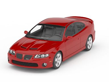 3d高档红色汽车模型