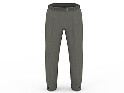 灰色西裤模型3d模型