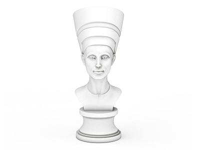 3d埃及法老皇后雕像模型