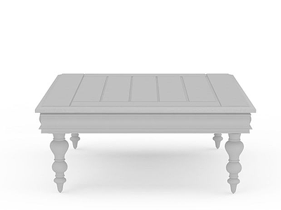 3d木质餐桌免费模型