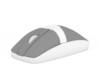 白色无线鼠标模型3d模型