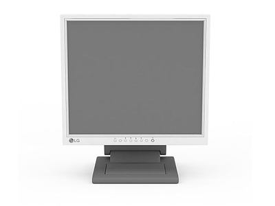 3d黑色电脑显示屏免费模型