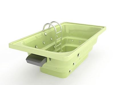 阶梯式浴缸模型3d模型