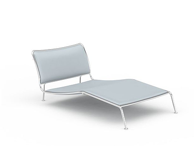 现代蓝色沙发椅模型3d模型