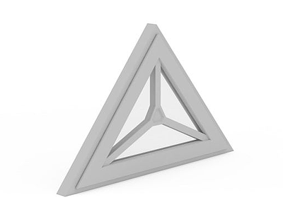 三角玻璃窗模型