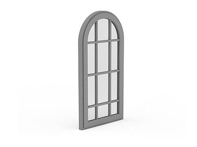 拱形玻璃门模型3d模型