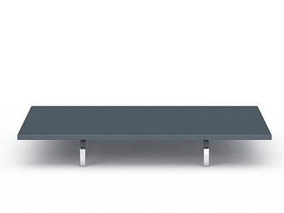 3d现代蓝色桌子模型
