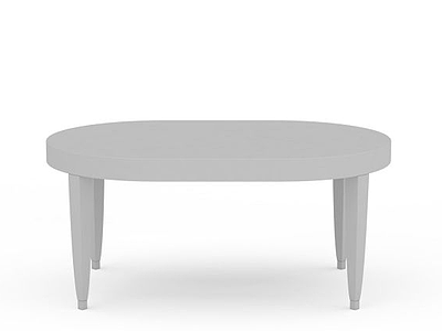实木圆形桌子模型3d模型