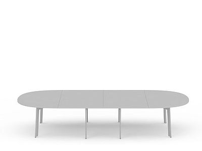 圆形会议桌模型3d模型