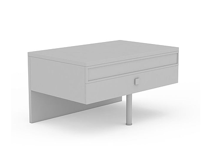 3d创意床头柜模型