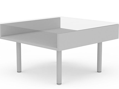 3d四方玻璃桌免费模型