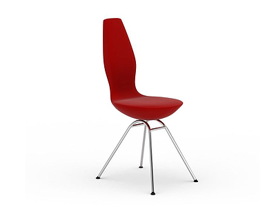 3d创意红色单人椅模型