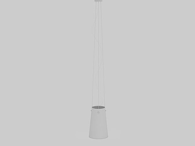 圆柱形吊灯模型3d模型