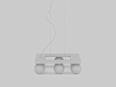 3d球状吊灯免费模型