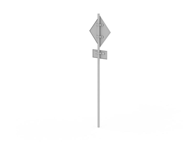 3d道路指示牌免费模型
