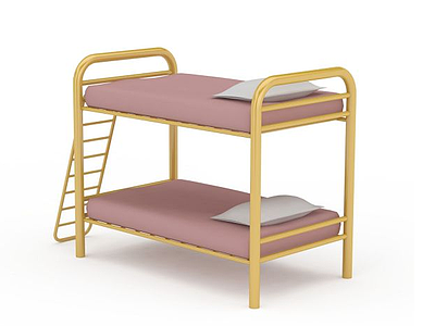 双层儿童床模型3d模型