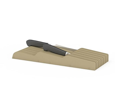 木质刀具盒模型3d模型